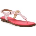 Dámske Designer Kožené sandále Michael Kors Michael Kors MICHAEL ružovej farby v sexy štýle z koženky vo veľkosti 37 na leto 