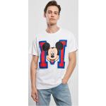 Pánske Tričká s krátkym rukávom merchcode bielej farby v ležérnom štýle vo veľkosti XS s krátkymi rukávmi s motívom Duckburg / Mickey Mouse & Friends Mickey Mouse s motívom: Myš v zľave 