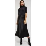 Dámske Midi sukne Moodo čiernej farby v biznis štýle z polyesteru s dĺžkou: Pod kolená v zľave 