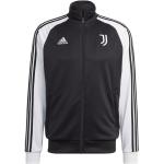 Pánske Mikiny na zips adidas čiernej farby z bavlny na zips s motívom Juventus na zimu 