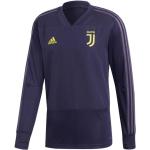 Pánska Jesenná móda adidas fialovej farby z polyesteru s motívom Juventus na zimu 