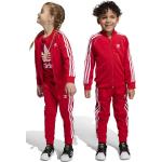 Detské teplákové súpravy adidas Originals červenej farby z polyesteru do 8 rokov v zľave udržateľná móda 