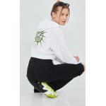 Dámska Jesenná móda adidas Originals bielej farby z bavlny vo veľkosti L s kapucňou na zimu udržateľná móda 