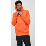 Pánska Jesenná móda adidas oranžovej farby z bavlny s kapucňou Zľava na zimu udržateľná móda 
