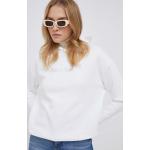 Dámska Designer Jesenná móda Calvin Klein bielej farby z bavlny vo veľkosti XS s kapucňou na zimu 