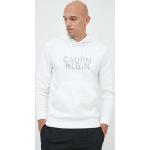 Pánska Designer Jesenná móda Calvin Klein bielej farby z bavlny vo veľkosti XXL s kapucňou na zimu 