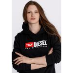 Dámska Jesenná móda Diesel čiernej farby v športovom štýle vo veľkosti XS s kapucňou na zimu 