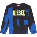 Chlapčenské Detské mikiny Diesel modrej farby s maskáčovým vzorom 