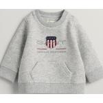 Dojčenské Kojenecké oblečenie Gant Shield sivej farby z bavlny do 6 mesiacov s okrúhlym výstrihom 