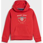 Chlapčenské Detské mikiny Gant Shield červenej farby z tričkoviny do 8 rokov 