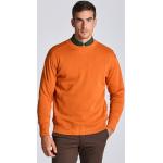 Pánska Jesenná móda Gant oranžovej farby z tričkoviny s okrúhlym výstrihom na zimu 