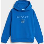 Chlapčenské Detské mikiny Gant Shield modrej farby z bavlny do 12 rokov 
