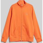 Pánske Mikiny na zips Gant Shield oranžovej farby z tričkoviny vo veľkosti XS na zips na zimu 