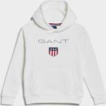 Dievčenské Detské mikiny Gant Shield bielej farby z bavlny do 24 mesiacov 