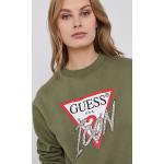 Dámska Jesenná móda Guess zelenej farby z bavlny vo veľkosti L Zľava 