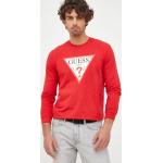 Pánska Jesenná móda Guess BIO červenej farby z bavlny Zľava na zimu udržateľná móda 