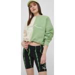 Dámska Jesenná móda Karl Kani zelenej farby z bavlny na zimu 