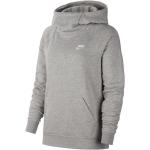 Dámska Jesenná móda Nike Essentials sivej farby z bavlny vo veľkosti XS s kapucňou na zimu 