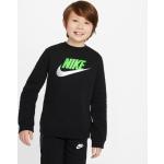 Detské svetre Nike Sportswear čiernej farby v športovom štýle z bavlny 