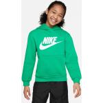 Dievčenské Detské svetre Nike Sportswear zelenej farby v športovom štýle z bavlny 