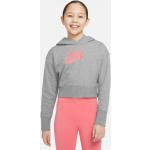 Dievčenské Detské svetre Nike Sportswear sivej farby v športovom štýle z bavlny 