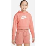 Dievčenské Detské svetre Nike Sportswear ružovej farby v športovom štýle z bavlny 