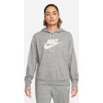 Dámska Jesenná móda Nike Sportswear Vintage sivej farby v športovom štýle z bavlny vo veľkosti XS s kapucňou na zimu 