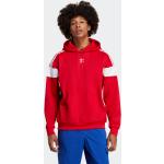 Pánska Jesenná móda adidas Adicolor červenej farby v športovom štýle z bavlny s kapucňou Zľava na zimu udržateľná móda 