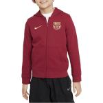 Jesenná móda Nike Sportswear červenej farby vo veľkosti XS s kapucňou s motívom FC Barcelona Zľava na zimu 