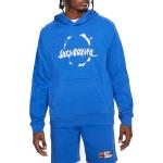Pánska Jesenná móda Nike modrej farby s kapucňou Zľava na zimu 