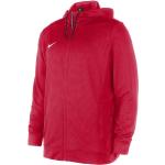 Pánska Jesenná móda Nike červenej farby zapínanie so zipsom s kapucňou Zľava na zimu 