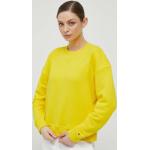 Dámska Jesenná móda Tommy Hilfiger žltej farby z bavlny na zimu 