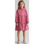 Dievčenské šaty Gant ružovej farby z bavlny do 8 rokov s dlhými rukávmi 