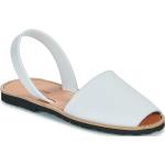 Dámske Kožené sandále bielej farby vo veľkosti 40 na leto 