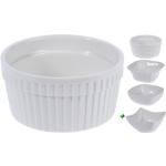 Servírovacie misky bielej farby z keramiky vhodné do úmývačky riadu 3 ks balenie 
