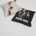 Jesenná móda mister tee viacfarebná z polyesteru s motívom: Pizza udržateľná móda 