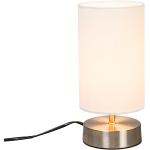 Stolové lampy Qazqa bielej farby v elegantnom štýle z kovu okrúhle stmievateľné v zľave kompatibilné s E14 