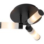 Kúpeľňové svietidlá Qazqa čiernej farby v modernom štýle zo skla stmievateľné v zľave kompatibilné s G9 