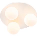 Kúpeľňové svietidlá Qazqa bielej farby v modernom štýle zo skla stmievateľné v zľave kompatibilné s G9 