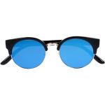 Pánske Slnečné okuliare clubmaster sunmania modrej farby z plastu v zľave 