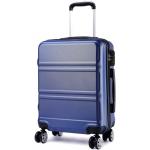 Pánske Veľké cestovné kufre modrej farby z plastu v zľave 
