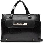 Dámske Kožené kabelky Monnari čiernej farby z koženky v zľave 