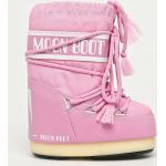 Dievčenské Čižmy Moonboot ružovej farby zo syntetiky vo veľkosti 34 na zimu 