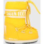 Dievčenské Kožené čižmy Moonboot žltej farby z polyuretánu vo veľkosti 34 Vegan na zimu 