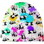 Pánske Beanie mr. gugu & miss go sivej farby Onesize s motívom: Panda v zľave 