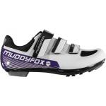 Muddyfox RBS100 Ladies Cycling Shoes White/Purple 4 (37)