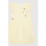 Dievčenské šaty NAME IT BIO žltej farby z bavlny do 5 rokov v zľave udržateľná móda 