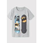 Detské tričká NAME IT BIO sivej farby z bavlny s motívom Batman udržateľná móda 