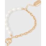 Dámske Náramky Karl Lagerfeld zlatej farby z mosadze s perlou 