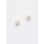 Dámske Plastové náušnice Ralph Lauren bielej farby z mosadze v zľave 